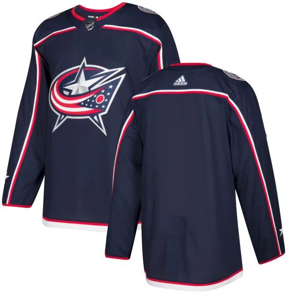 Herren Columbus Blue Jackets Eishockey Trikot Blank Navy Authentic